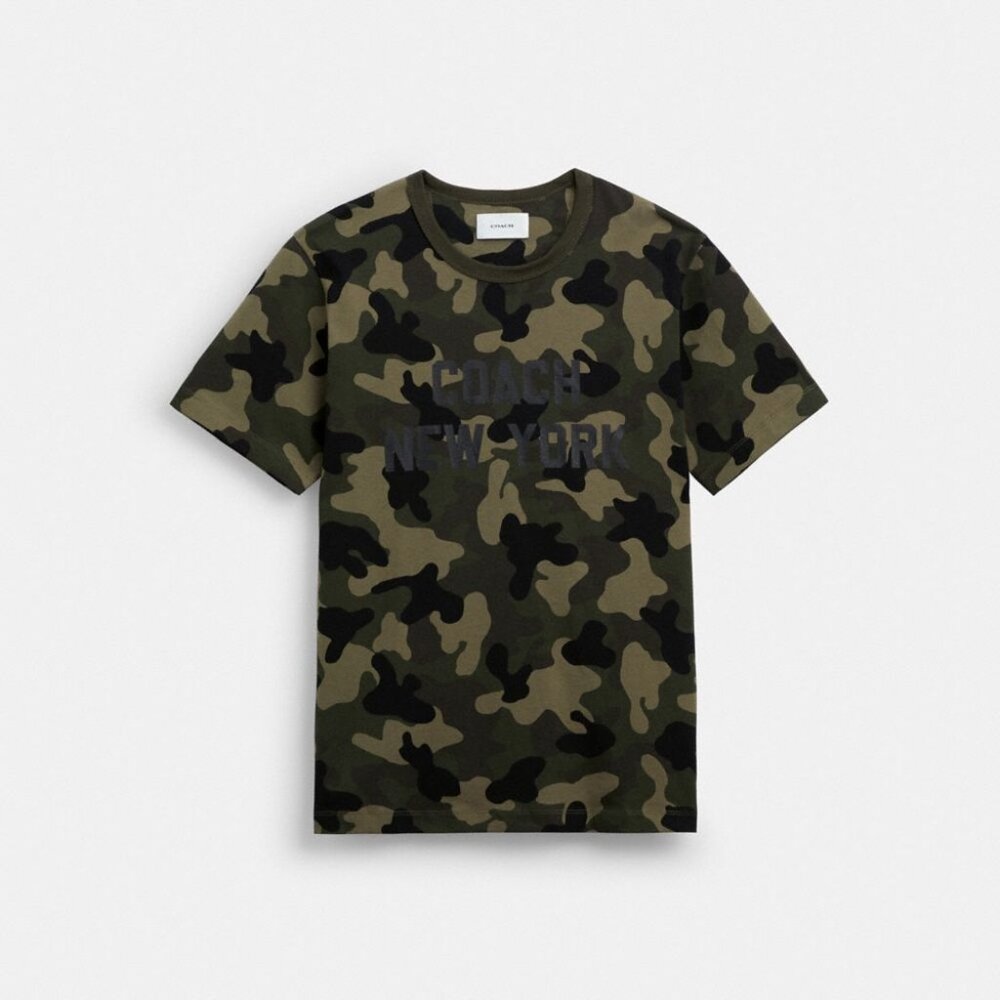 Camo Print T Shirt